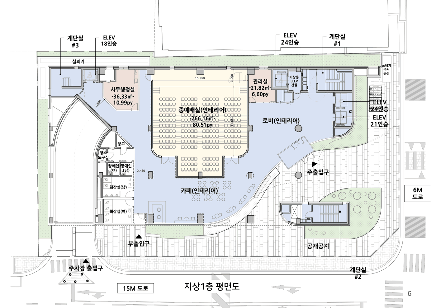 지상 1층 평면도